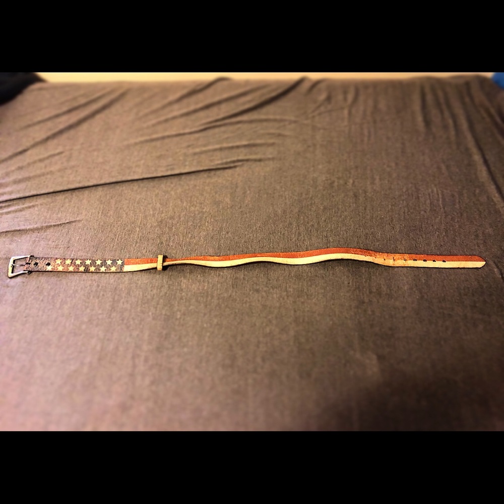 Rustic American Flag Belt